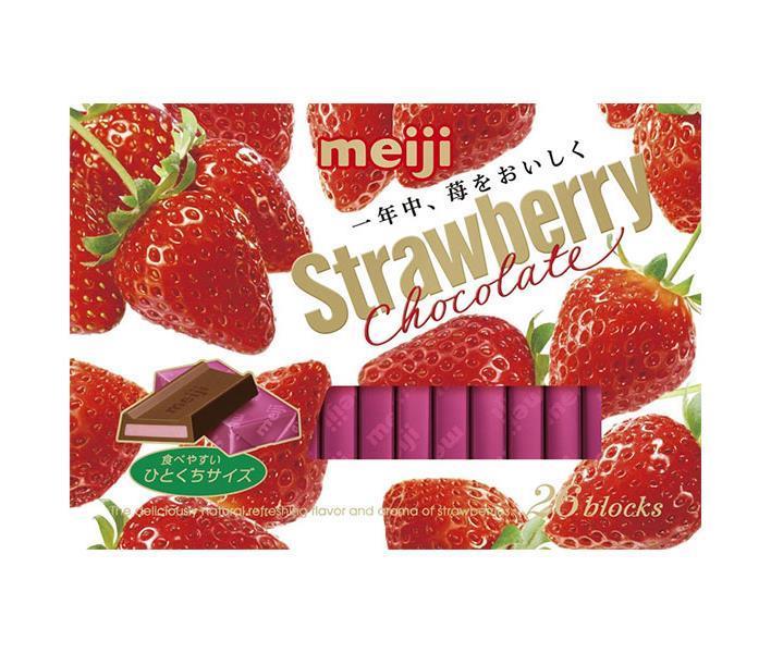 [11/25~ 10% OFF all products!!] Meiji Strawberry Chocolate 26 pieces x 6 boxes