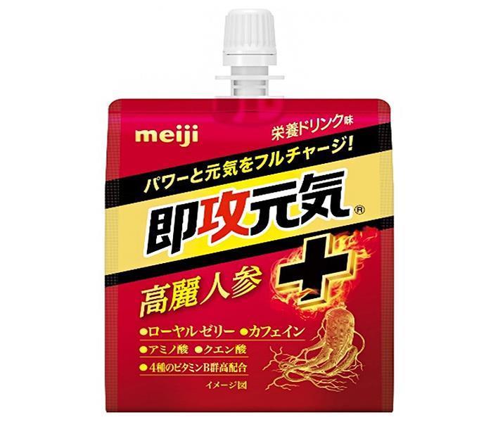 Meiji Instant Energy Jelly Korean Ginseng + Nutritional Drink Flavor 180g Pouch x 36 Pieces 