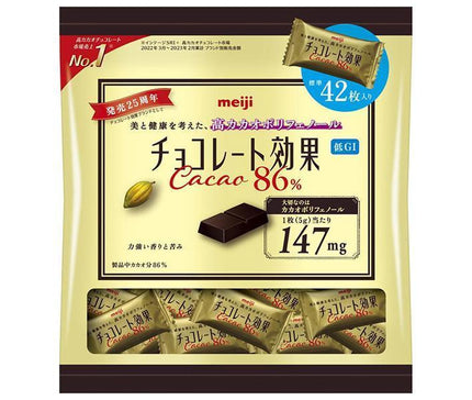 [11/25~ 10% off all products!!] Meiji Chocolate Effect 86% cacao, large bag, 210g x 12 bags