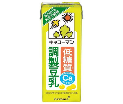 [11/25~ 10% off all products!!] Kikkoman Low Carb Soy Milk 200ml Paper Pack x 18 Bottles