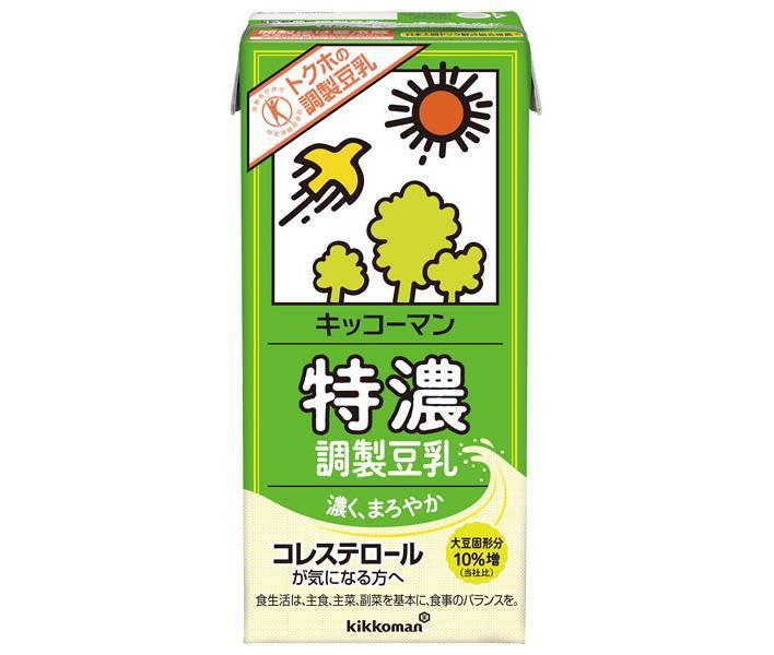キッコーマン 特濃調製豆乳【特定保健用食品 特保】 1000ml紙パック×12(6×2)本入【日本出荷】