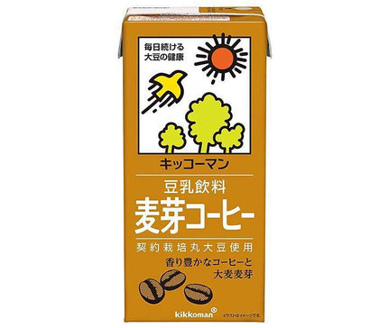 Kikkoman Boisson au lait de soja Café au malt 1000 ml paquet de papier x 12 (6 x 2) pièces 