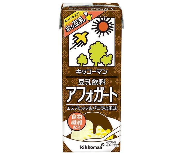 [11/25~ 10% OFF all products!!] Kikkoman Soy Milk Affogato 200ml Paper Pack x 18