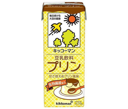 Kikkoman soy milk drink pudding 200ml paper pack x 18 bottles 