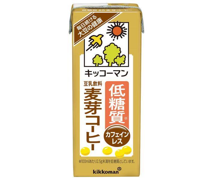 キッコーマン 低糖質 豆乳飲料 麦芽コーヒー 200ml紙パック×18本入