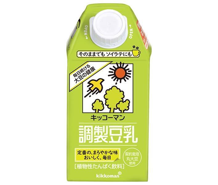 [11/25~ 10% OFF all products!!] Kikkoman Prepared Soy Milk 500ml Paper Pack x 12