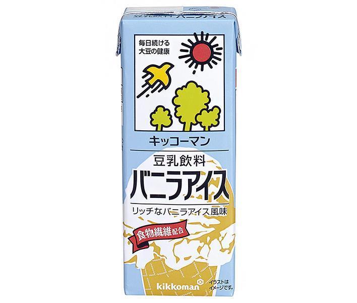 [11/25~ 10% off all products!!] Kikkoman Soy Milk Vanilla Ice Cream 200ml paper pack x 18 bottles