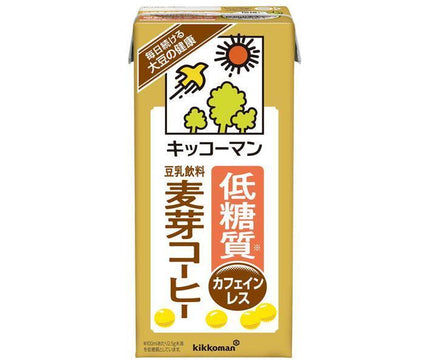 Kikkoman boisson au lait de soja à faible teneur en sucre café au malt 1000 ml paquet de papier x 12 (6 x 2) pièces 