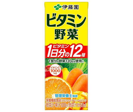 [11/25~ 10% off all products!!] Itoen Vitamin Vegetables 200ml paper pack x 24 bottles