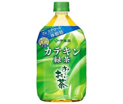 Itoen Oi Ocha Catechin Green Tea [Food for Specified Health Uses] 1L PET bottle x 12 bottles 