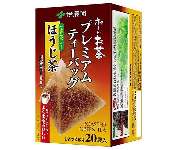 伊藤園 お～いお茶 プレミアムティーバッグ 一番茶入りほうじ茶 20袋入×4袋入