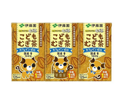 Itoen Healthy Mineral Barley Tea for Children (125ml paper pack x 3 packs) x 12 packs 