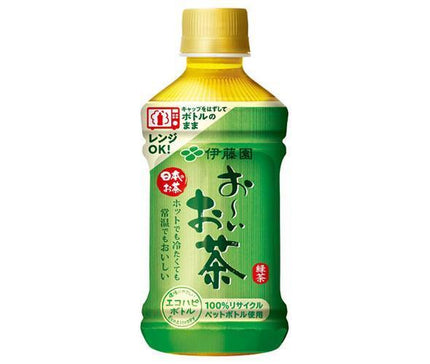 Itoen Oi Ocha Green Tea Microwave Safe 345ml Plastic Bottle x 24 Bottles 