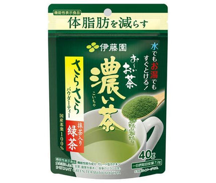 伊藤園 お～いお茶 さらさら抹茶入り濃い茶 40g×6袋入