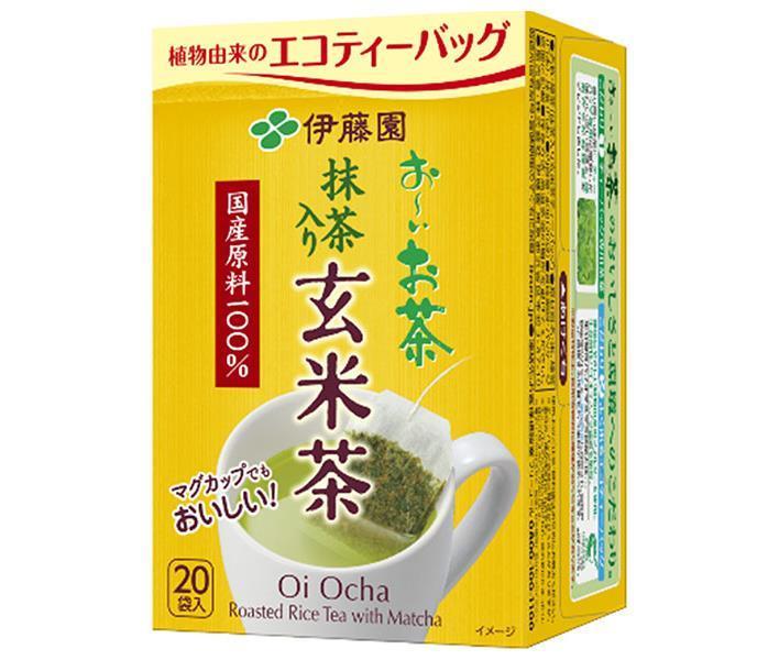 Sachet de thé écologique Itoen Oi Ocha Genmaicha 20 sachets x 10 sachets 