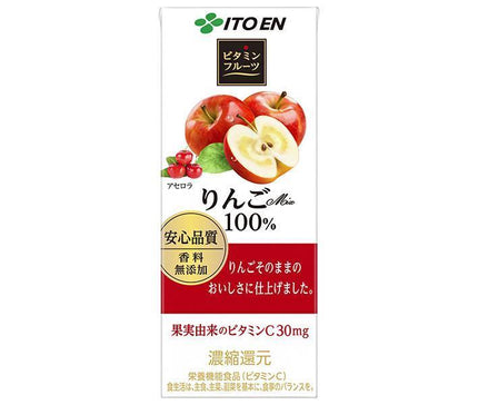 Itoen Vitamin Fruit Apple Mix 100% 200 ml paquet papier x 24 pièces 