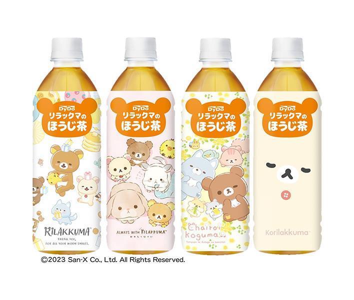 Dydo Rilakkuma Hojicha 500ml plastic bottle x 24 bottles 