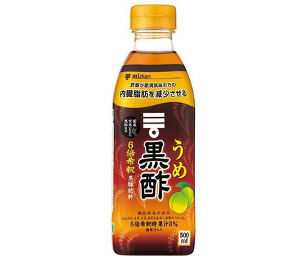 Mitsukan Ume Kurozu (Food with Functional Claims) 500ml PET bottle x 6 bottles 