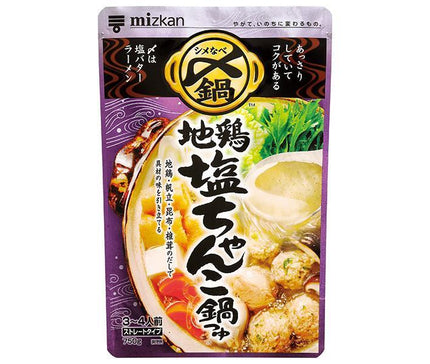 Mitsukan Delicious until the end, Local Chicken Salt Chanko Nabe Soup Straight 750g x 12 bags 