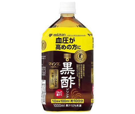 Mizkan Minds (Maininsu) Black Vinegar Drink [Food for Specified Health Uses] 1L PET bottle x 6 bottles 