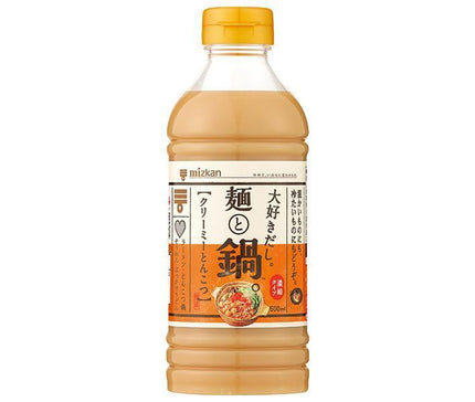 Mitsukan I love it nouilles et hot pot tonkotsu crémeux bouteilles en plastique de 500 ml x 12 pièces 