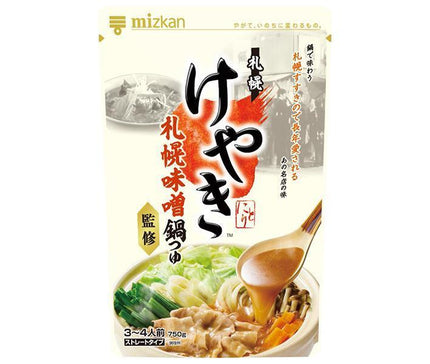 Mitsukan Sapporo Miso Ramen Specialty Store Keyaki Supervised Sapporo Miso Nabe Soup 750g x 12 Bags 