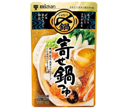 ミツカン 〆まで美味しい 寄せ鍋つゆ ストレート 750g×12袋入