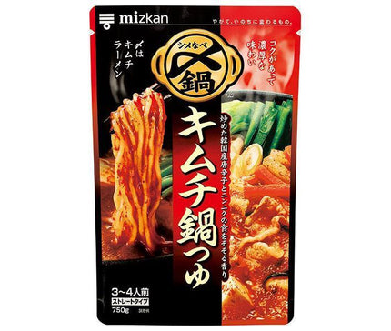 Mitsukan Kimchi Hotpot Soup Straight, Delicious Until the End, 750g x 12 Bags 