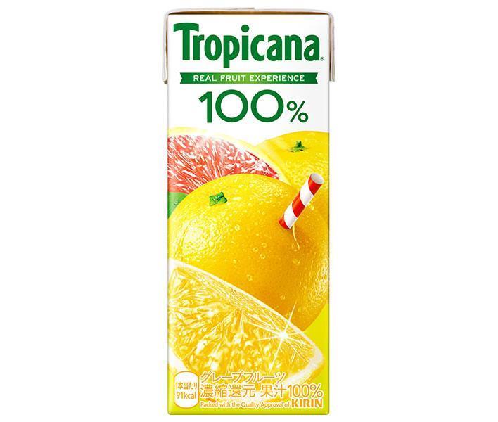 [11/25~ 10% OFF all products!!] Kirin Tropicana 100% Grapefruit 250ml paper pack x 24 bottles