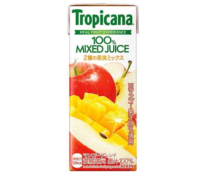 [11/25~ 10% OFF all products!!] Kirin Tropicana 100% MIXED JUICE Mango Blend 250ml paper pack x 24 bottles