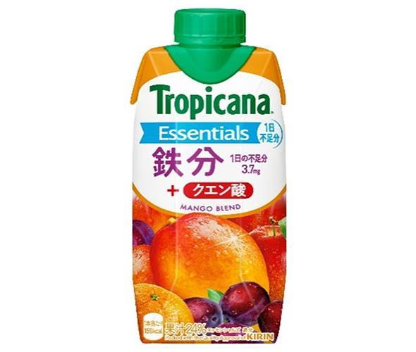 Kirin Tropicana Essentials Iron 330ml pack papier x 12 pièces 