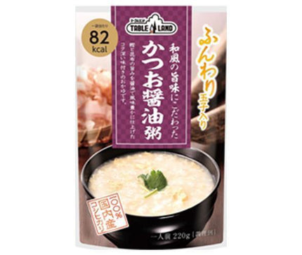 Maruzen Food Industry Tableland Bonito Soy Sauce Porridge with a Japanese Flavor 220g Pouch x 24 (12 x 2) Bags 