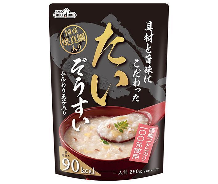 丸善食品工業 テーブルランド 具材と旨味にこだわったたいぞうすい 250gパウチ×24(12×2)袋入