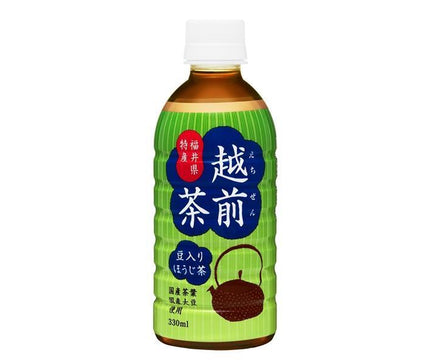 Morita (High Peace) Roasted green tea with beans Echizen tea 330ml plastic bottle x 24 bottles 