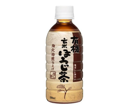 Morita (High Peace) Organic Brown Rice Hojicha 330ml PET Bottle x 24 Bottles 