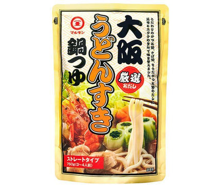 盛田(ハイピース) マルキン大阪うどんすき鍋つゆ 750gパウチ×12袋入