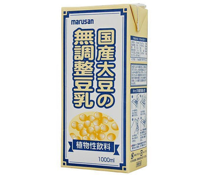 [11/25~ 10% off all products!!] Marusanai Japanese unsweetened soy milk 1000ml paper pack x 6 bottles