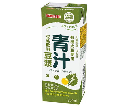 Marusanai Soy Milk Drink Aojiru Mamejan 200ml Paper Pack x 24 Bottles 