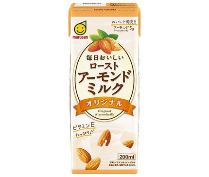 Marusanai Delicious Everyday Roasted Almond Milk Original 200ml Paper Pack x 24 Bottles 