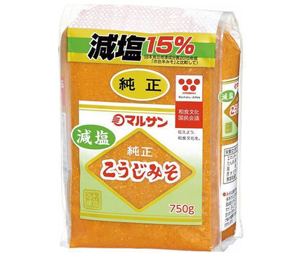 Marusanai sel réduit véritable Koji miso 750g x 12 sachets 