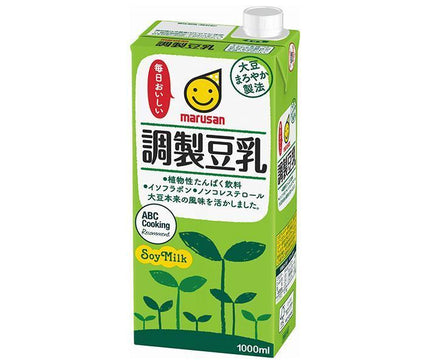 [11/25~ 10% off all products!!] Marusanai Prepared Soy Milk 1000ml Paper Pack x 6 Bottles