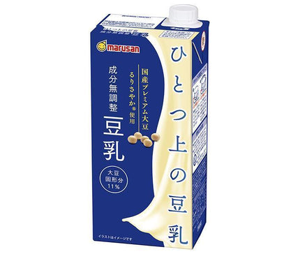 [11/25~ 10% off all products!!] Marusanai One-step soy milk, unadjusted soy milk, 1000ml paper pack x 6 bottles