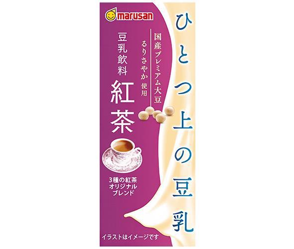 Marusanai Soy Milk, Soy Milk Drink, Black Tea, 200ml Paper Pack x 24 Bottles 