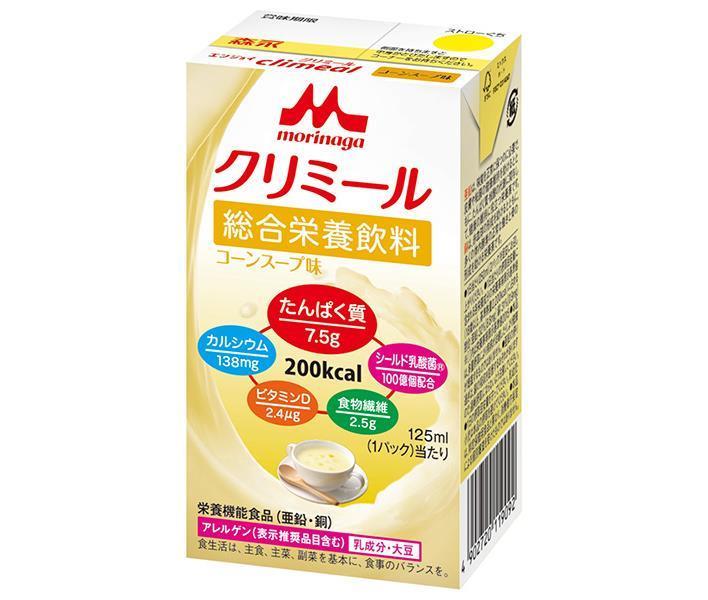 Morinaga Milk Enjoy Cream Meal Saveur de soupe de maïs 125 ml paquet papier x 24 bouteilles 