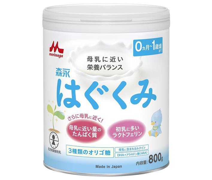 [11/25~ 10% off all products!!] Morinaga Milk Industry Morinaga Hagukumi Large Can 800g Can x 8