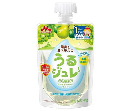 Morinaga Milk Industry Uru Jelly GREEN 100g pouch x 36 pieces 