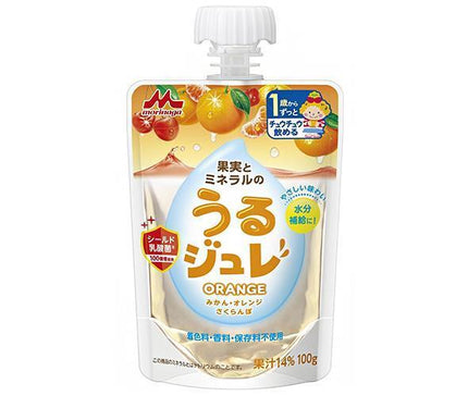 Morinaga Milk Industry Uru Jelly ORANGE 100g pouch x 36 pieces 