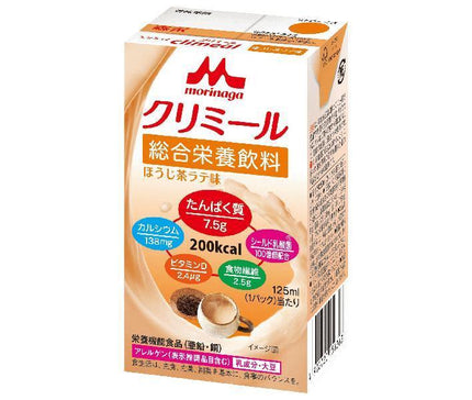 Morinaga Milk Enjoy Creamer Hojicha Latte Flavor 125ml Paper Pack x 24 
