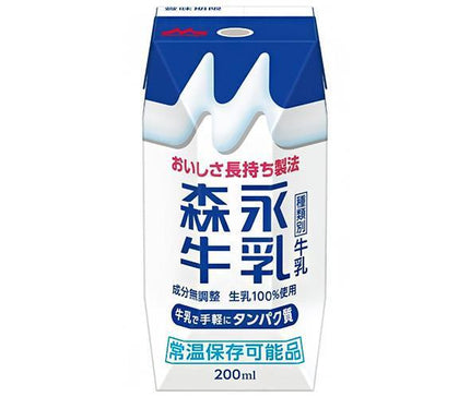 森永乳業 森永牛乳(プリズマ容器) 200ml紙パック×24本入