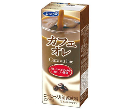 エルビー カフェオレ 200ml紙パック×24本入